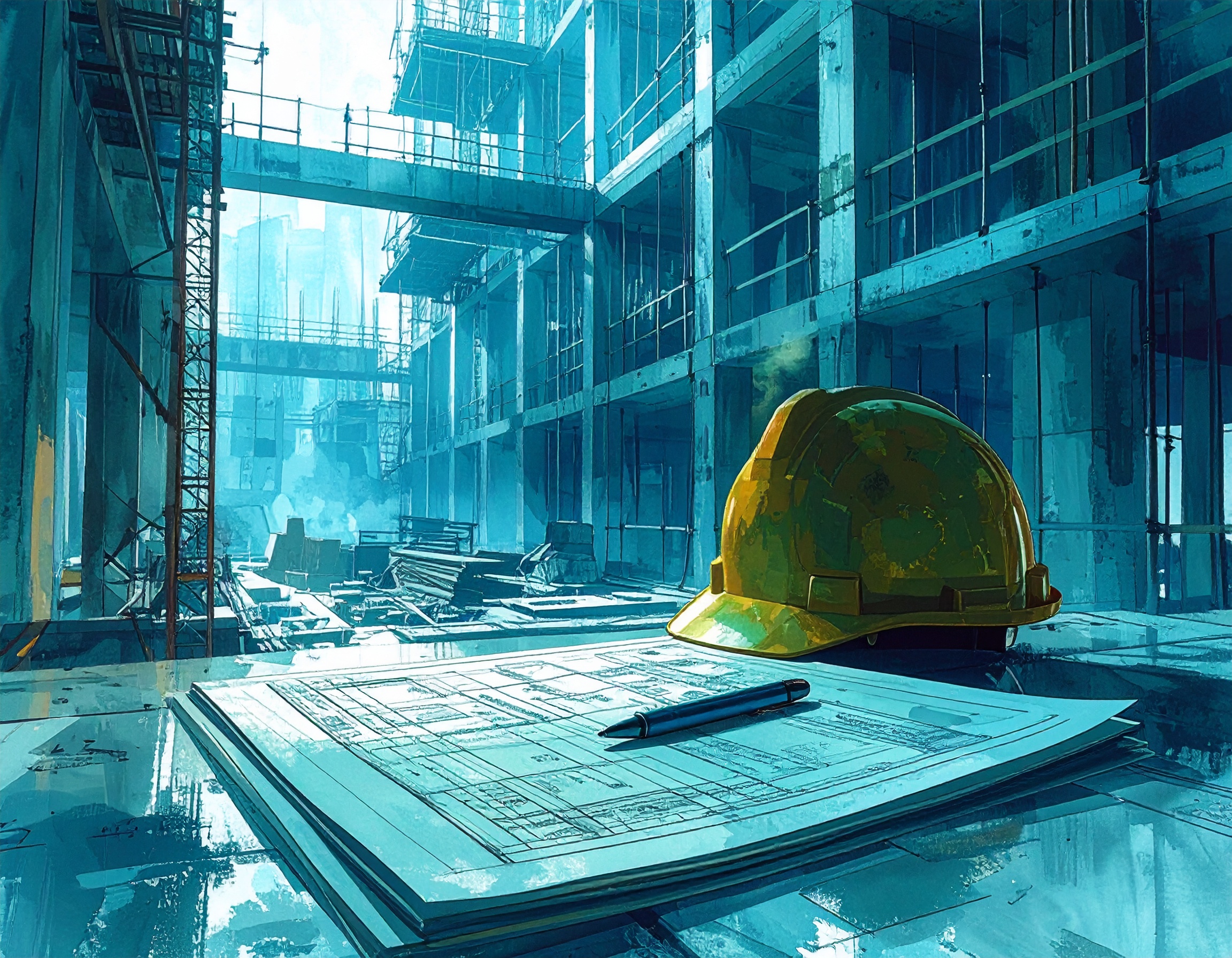 建設会社の経営審査事項をイメージした画像